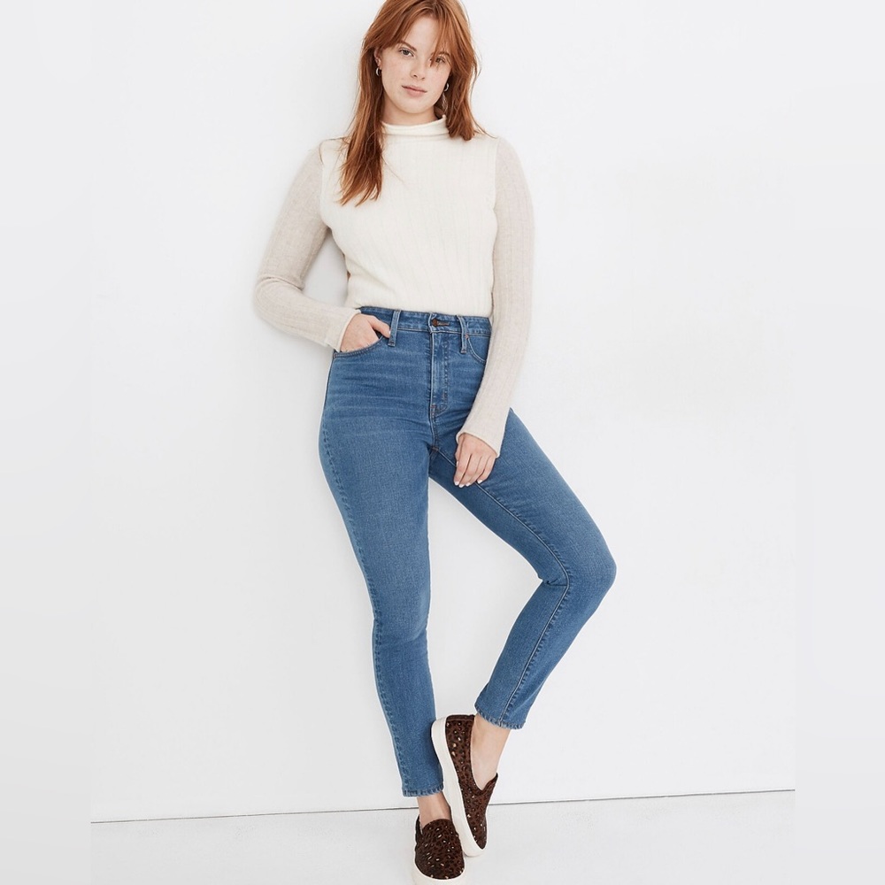 Madewell Curvy High-Rise Skinny Jeans: Astoria Wash Tencel Denim
